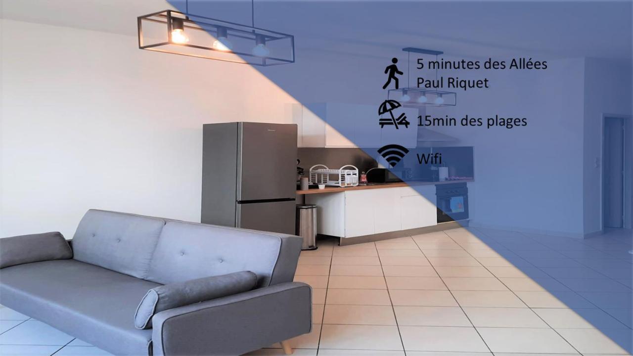 Le Albert 1Er Beziers Appartements Tout Equipes Bagian luar foto